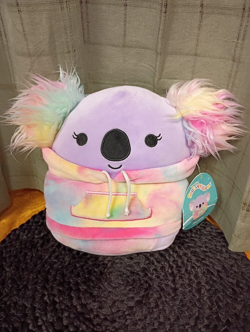 NWT Original Squishmallows Hoodie Squad Renate The Koala Bear Size 8 "